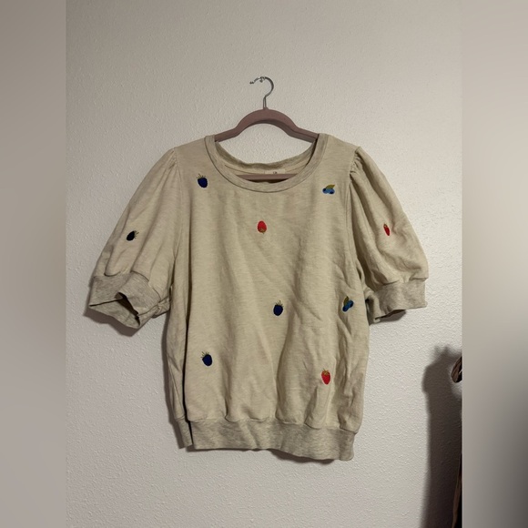 Anthropologie T.La Puff-Sleeve Pullover - Picture 3 of 8